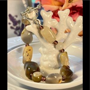 5 for $25 Sale! Polished Jasper Stone Bracelet